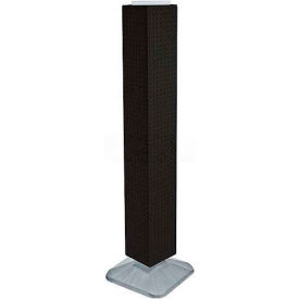 4-Sided Interlocking Pegboard Display, 8" x 60", Black Solid ,1 Piece