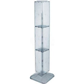 Interlocking Pegboard Display, 8" x 60", Clear Opaque ,1 Piece