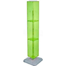 4-Sided Interlocking Pegboard Display, 8" x 60", Green Opaque ,1 Piece