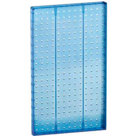 Pegboard Wall Panel, 13.5" x 22", Blue Opaque - Package Quantity 2