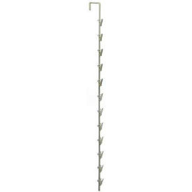 12 Station Display Strips W/ Square Top, 32" High - Pkg Qty 10