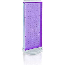 Revolving Pegboard Countertop Display Unit, 8" x 20", Purple ,1 Piece
