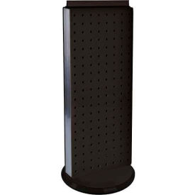 Two-Sided Non-Revolving Pegboard Countertop Display, 8" x 20", Black