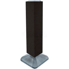 4-Sided Interlocking Pegboard Display, 8" x 40", Black Solid ,1 Piece