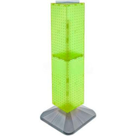 4-Sided Interlocking Pegboard Display, 8" x 40", Green Opaque ,1 Piece