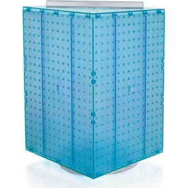 Interlocking Pegboard Countertop Display, 14" x 20", Blue Opaque ,1 Piece