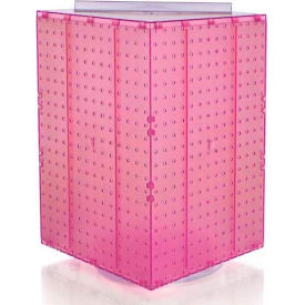 Interlocking Pegboard Countertop Display, 14" x 20", Pink Opaque ,1 Piece