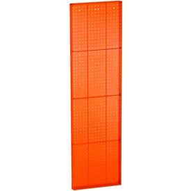 Orange Pegboard Wall Panel, 16" x 60" - Package Quantity 2