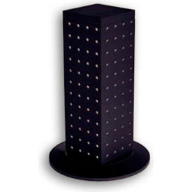 12" Pegboard Revolving Countertop Display, 4-Sided, Black ,1 Piece