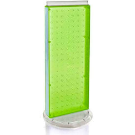Two-Sided Non-Revolving Pegboard Countertop Display, 8" x 20", Green