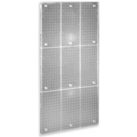 Pegboard Wall Panel, 24" x 48", Clear ,1 Piece