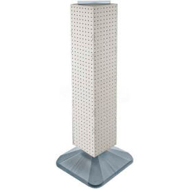 4-Sided Interlocking Pegboard Display, 8" x 40", White Solid ,1 Piece