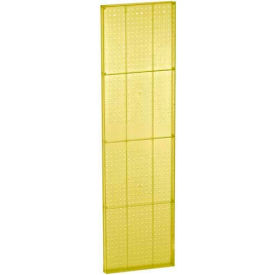 Yellow Pegboard Wall Panel, 16" x 60" - Pkg Qty 2