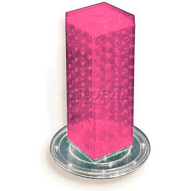 12" Pegboard Revolving Countertop Display, 4-Sided, Pink ,1 Piece