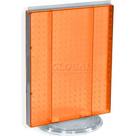 Pegboard Countertop Display, 16" x 20", Orange Opaque ,1 Piece