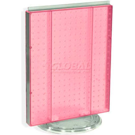 700500-PNK Pegboard Countertop Display, 16" x 20", Pink Opaque ,1 Piece