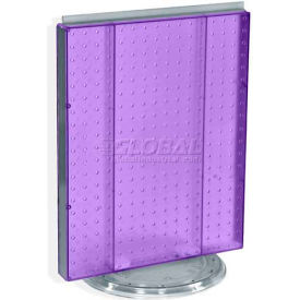 Pegboard Countertop Display, 16" x 20", Purple Opaque ,1 Piece