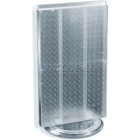 Two-Sided Revolving Pegboard Countertop Display, 13.5" x 22", Clear