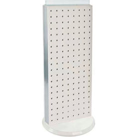 Two-Sided Non-Revolving Pegboard Countertop Display, 8" x 20", White