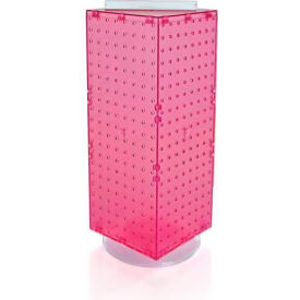 Global Approved Interlocking Pegboard Countertop Display, 8" x 20", Pink, 1 Piece