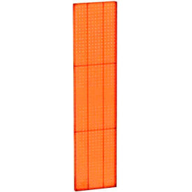 Pegboard Wall Panel, 13.5" x 60", Orange Opaque - Pkg Qty 2