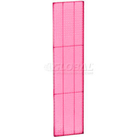 Pegboard Wall Panel, 13.5" x 60", Pink Opaque - Pkg Qty 2