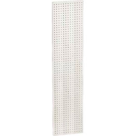 Pegboard Wall Panel, 13.5" x 60", White Solid - Pkg Qty 2