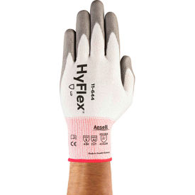 Cut Protection Gloves, Gray PU Palm Coat, Size 8, 1 Pair