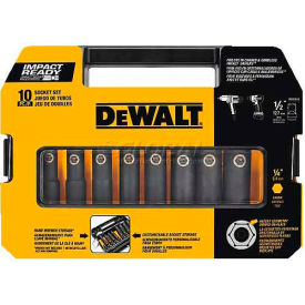 Impact Ready Socket Set, 1/2" Drive, 10 Pieces
