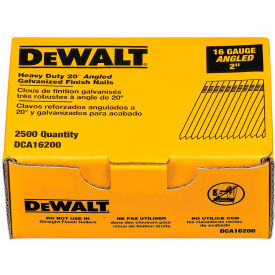 16 Gauge 2-1/2" 20 Degree Angled Finish Nails, 2500/Pack