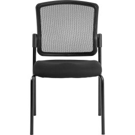 Dakota Side Chair - Black Fabric / Mesh - Armless Arms