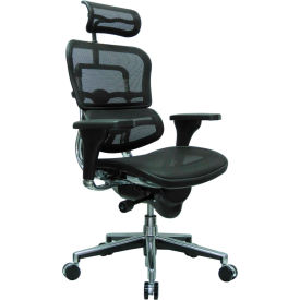 Ergohuman Executive High Back Chair - Black Mesh