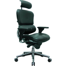 Ergohuman Executive High Back Chair - Black Leather