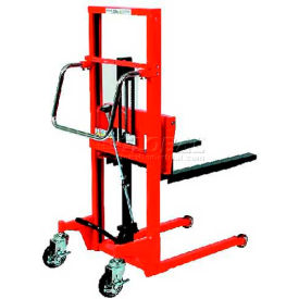 Hydraulic Stacker - Step Type - 440 Lb. Capacity - 35.4" Lift