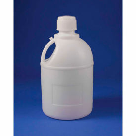 Carboy with Handle and Screw Cap, HDPE, 20 Liters, 83mm Closure, 1/PK