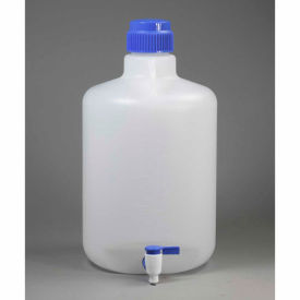 Autoclavable Carboy with Spigot, Polypropylene, 20 Liters, White