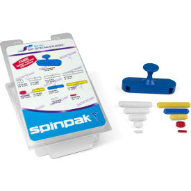 Spinpak Magnetic Stirring Bar Assortment with Restrainer, 10 Assorted Bars, 1/PK