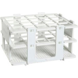 Test Tube Half Rack For 16-20mm Tubes, 20 Places, White, 1/PK