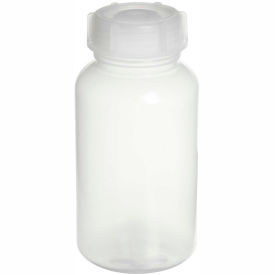 Heavy Duty Closure Bottle, LDPE, 500ml, Clear, Wide Mouth, 6/PK