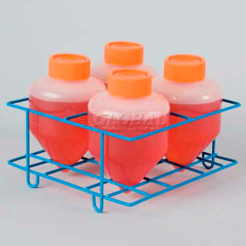 Centrifuge Tube Rack, For Conical/Round Bottom 500ml Tubes, 4 Places, Blue