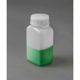 Polystormor Square Edge Bottles, HDPE, 250ml, Clear, Wide Mouth, 12/PK