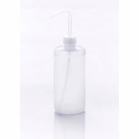 LDPE Wash Bottles, 500ml, Natural Cap, Narrow Mouth, 12/PK
