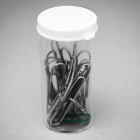 Snap Cap Styrene Vials, 13 Dram (48ml), Clear, White Cap, 144/PK
