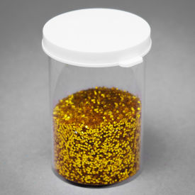 Snap Cap Styrene Vials 30 Dram (111ml), Clear, White Cap, 72/PK