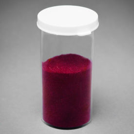 Snap Cap Styrene Vials, 40 Dram (148ml), Clear, White Cap, 72/PK