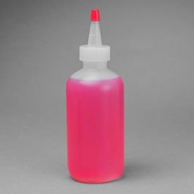 Dispensing/Drop Bottles, LDPE, 185ml, 24mm Closure, Clear, 12/PK