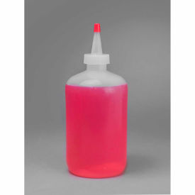 Dispensing/Drop Bottles, LDPE, 500ml, 28mm Closure, Clear, 12/PK