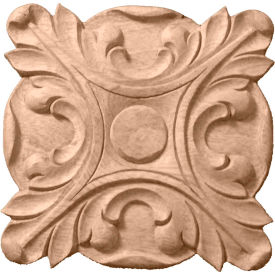 Acanthus Rosette, 5"W x 5"H x 3/4"D
