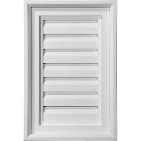 Vertical Gable Vent Louver, 15"W x 20"H, Decorative