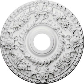 Rose Ceiling Medallion, 18" diameter x 3-1/2" inner diameter x 1-1/2" depth